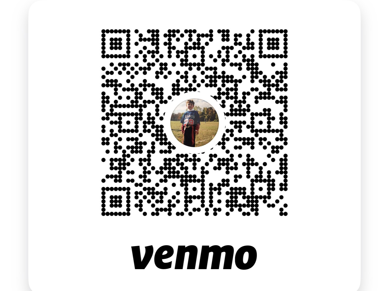 Venmo payment QR code